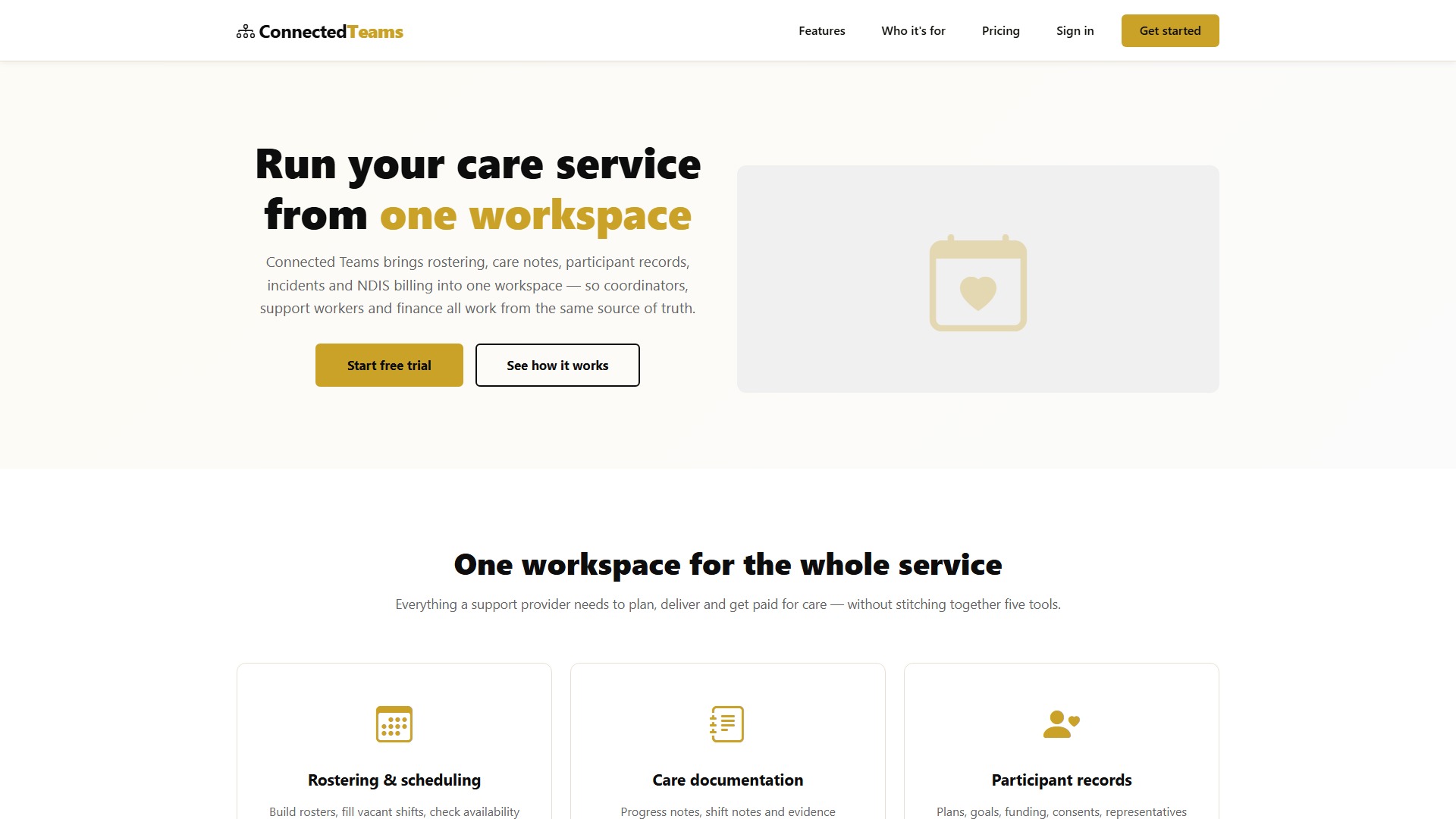 Connected Teams website project preview